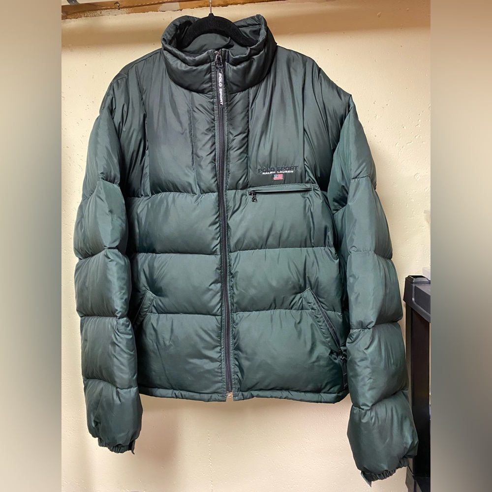 Polo by Ralph Lauren Forest Green Quilted Puffer Jacket
